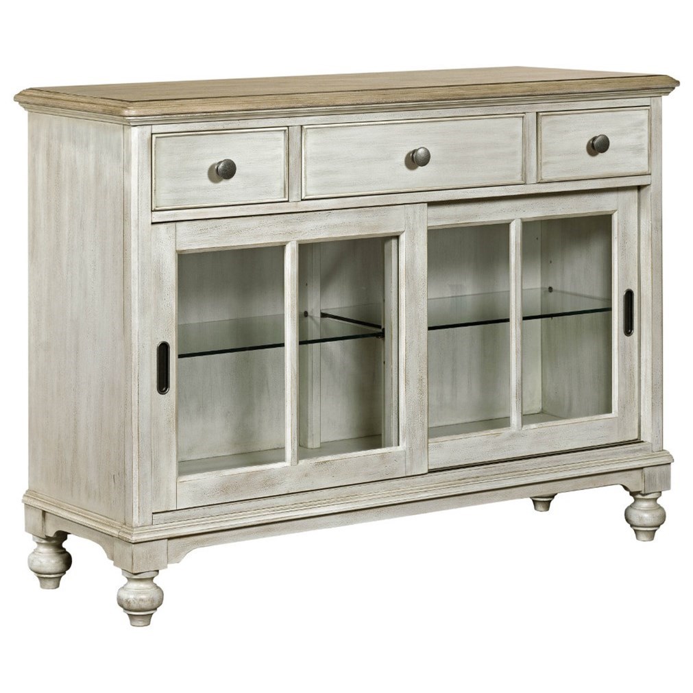 American Drew Litchfield Sullivan Buffet with Silverware Tray Sheely